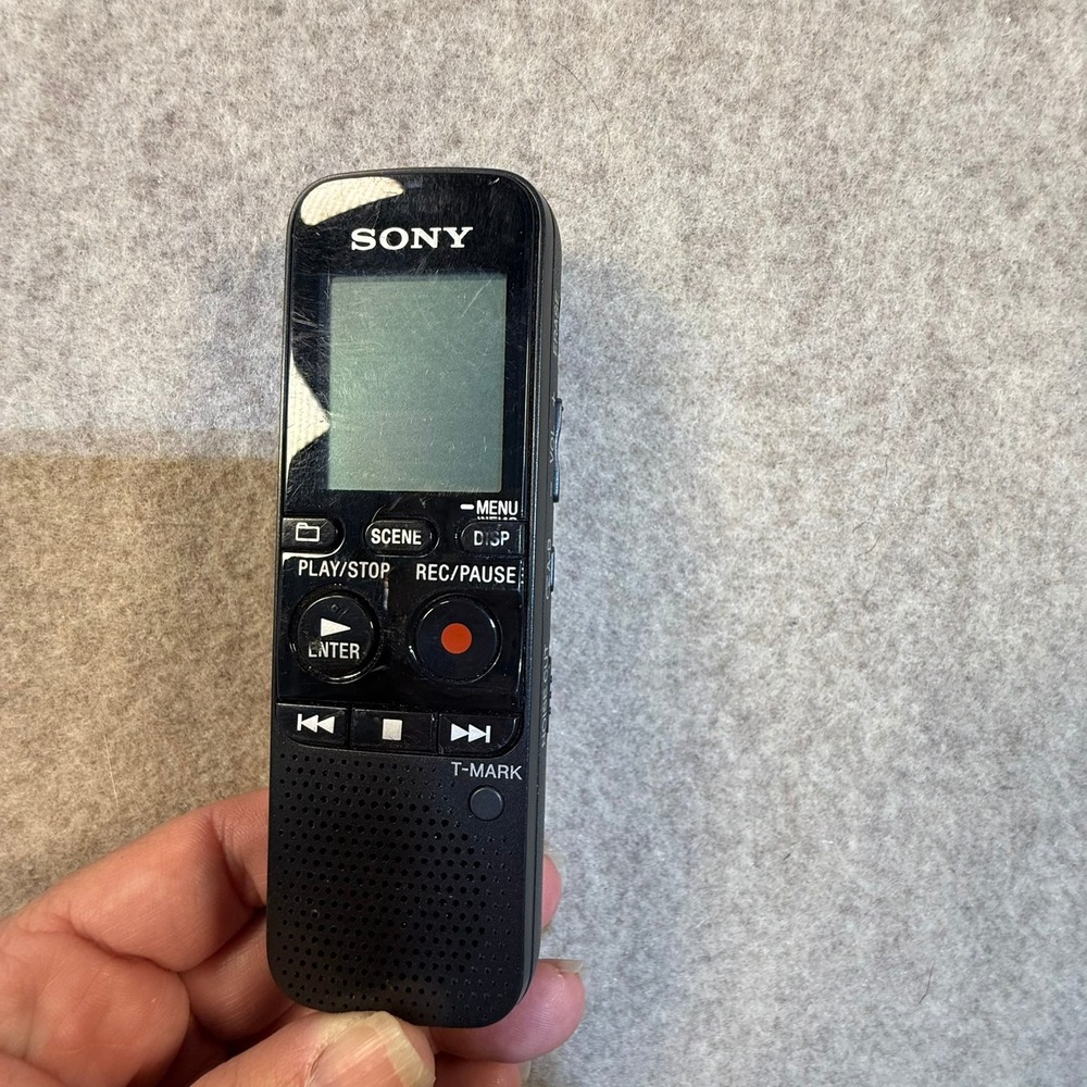 Sony ICD-PX333 Digital Voice Recorder Handheld Mono Dictation Device Black
